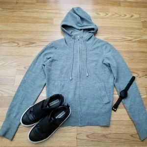 *FCUK* Luxe Gray Hooded Sweater